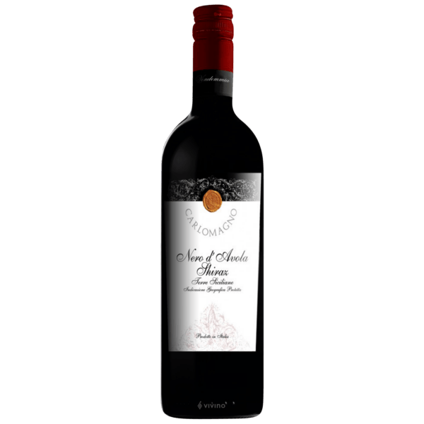 Carlomagno Nero d'Avola-Syrah Sicilia IGT 2022 Rood 75cl